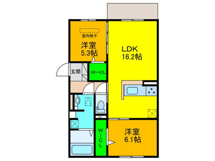 ラ　ヴィータ鳳の物件間取画像