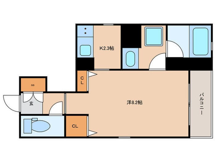シャーメゾンろくはらの物件間取画像
