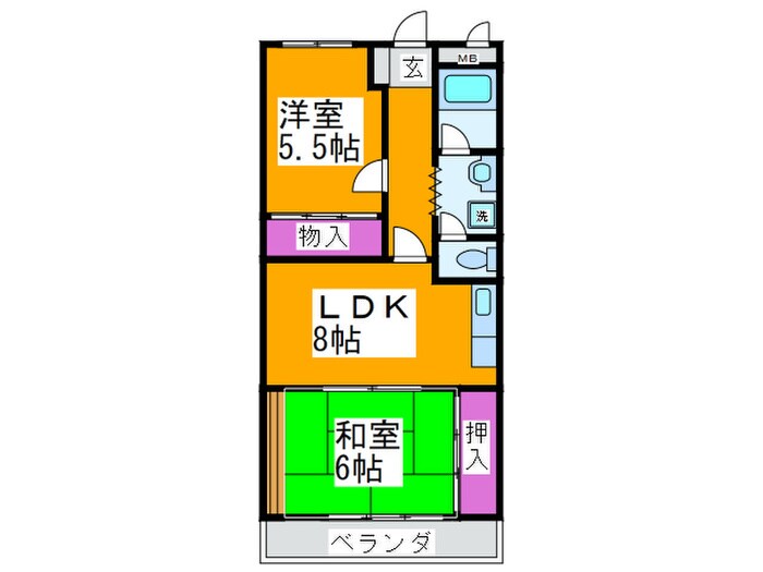 サンヒルズ光明池の物件間取画像