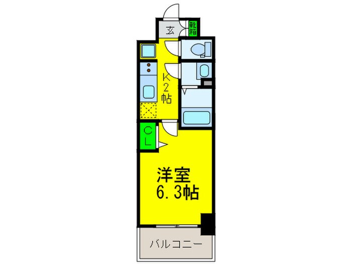 ﾌﾟﾚｻﾝｽTHETENNOJI逢阪ﾄｩﾙｰ(1003)の物件間取画像