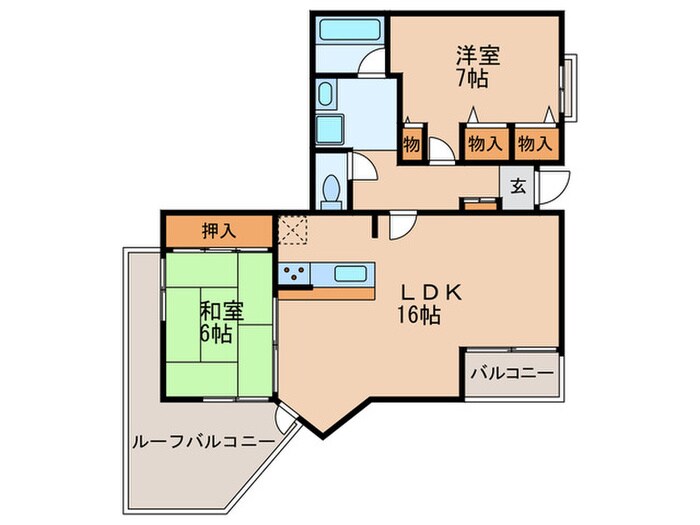 アジュール上野西の物件間取画像