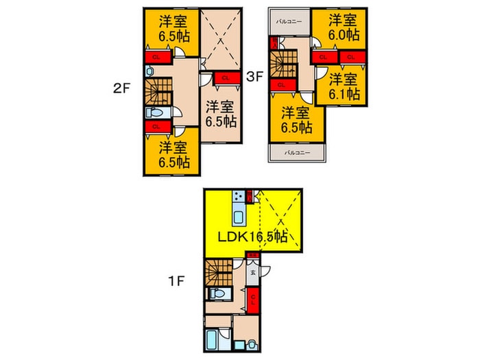 山本町南戸建ての物件間取画像