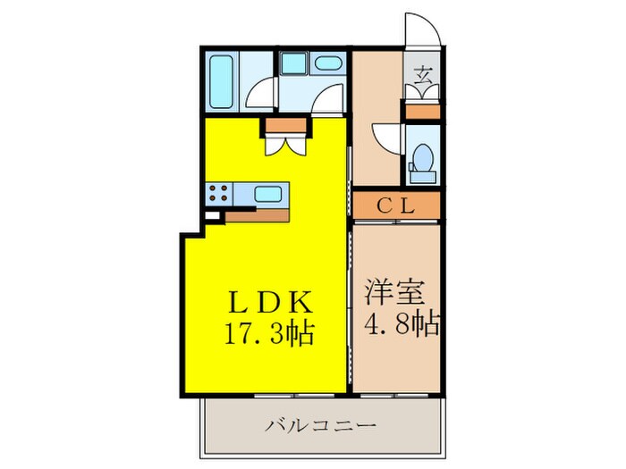 インザグレイス東三国の物件間取画像