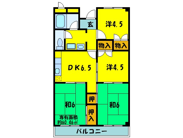 シャト－シュベルグの物件間取画像