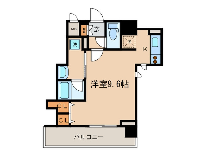 アスヴェル京都御所前Ⅲ(601)の物件間取画像