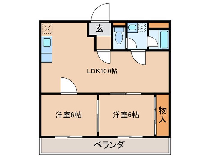 メゾンアマデウスの物件間取画像