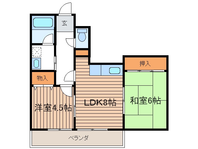 クレセント日吉の物件間取画像