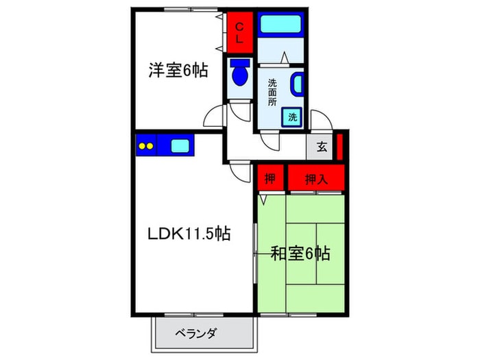 豊友スカイハウスの物件間取画像