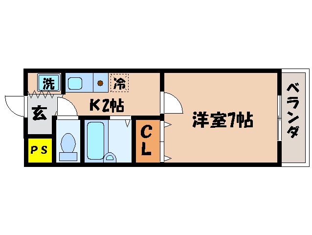 ハイツ学園通りの物件間取画像