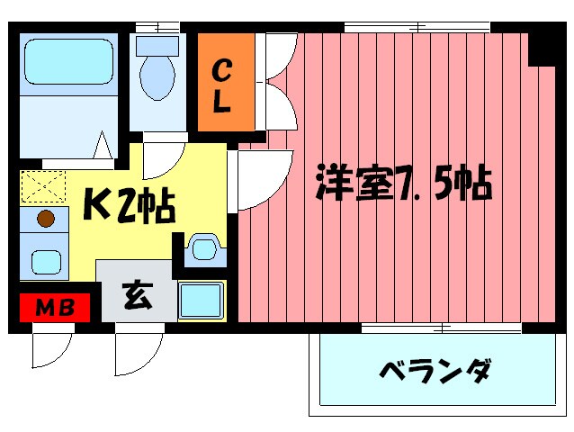 エスペラ－ル深江橋の物件間取画像