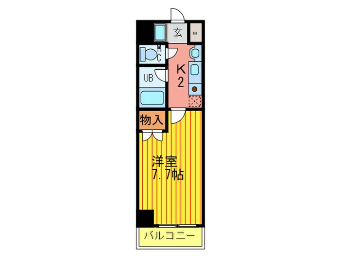 エスペラ－ル深江橋の物件間取画像