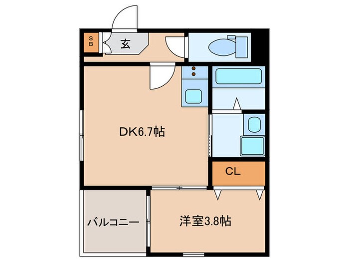 メゾンDENPOの物件間取画像