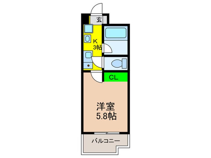 フリーディオ鳳東の物件間取画像