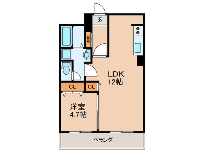 サニ－ハイツ針中野の物件間取画像