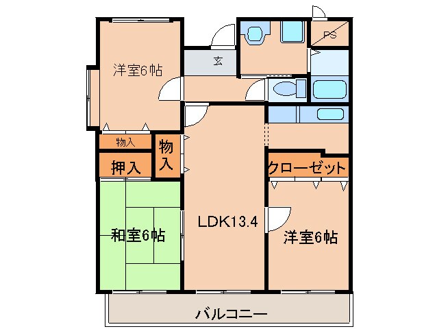 ラヴィッサンの物件間取画像