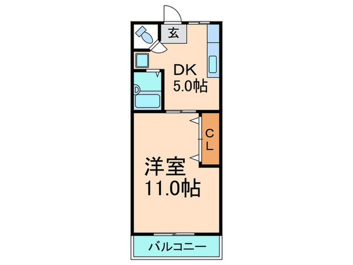 ヴィラ大一の物件間取画像