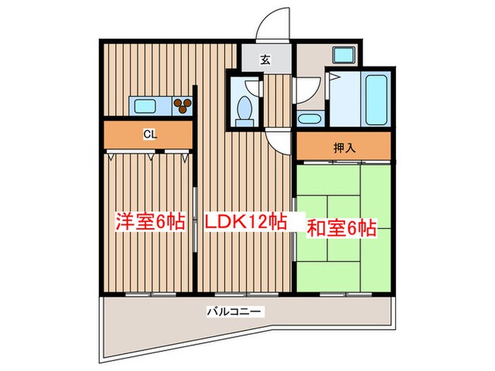 エクセレントⅡの物件間取画像