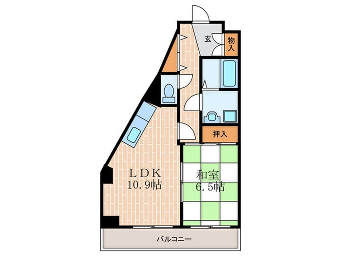 サンリッジ湊川の物件間取画像