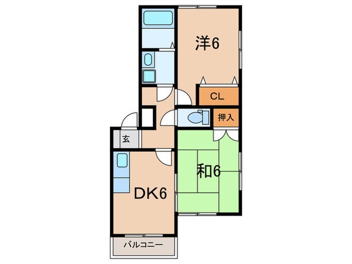 グレイス竹内Ⅰの物件間取画像