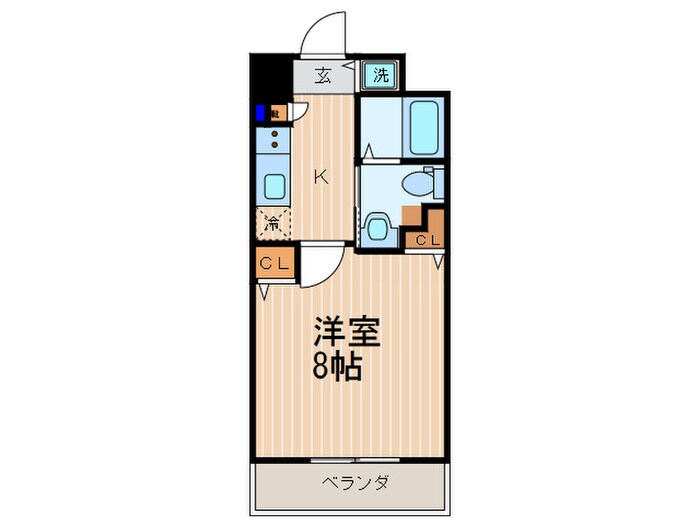 ベラジオ四条大宮Ⅲ(202)の物件間取画像