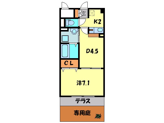 ブラウンコ－ト西宮北口の物件間取画像