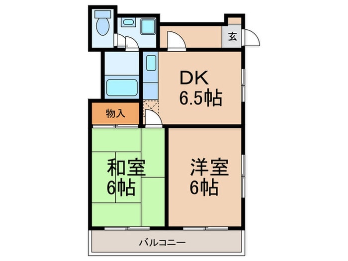 ﾊﾟ-ｸｻｲﾄﾞﾏﾝｼｮﾝＳＡＯＭＯＴＯの物件間取画像