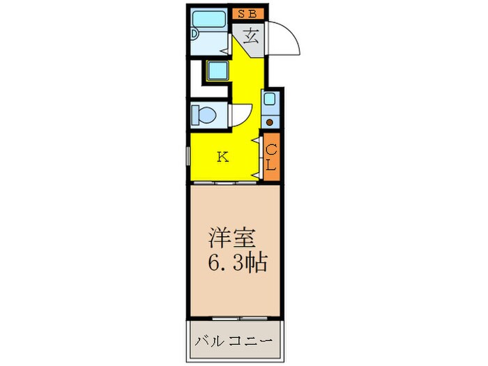 エステムコート新大阪の物件間取画像