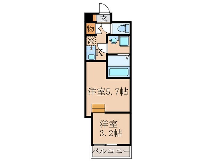 ロンドヴェール伏見桃山の物件間取画像