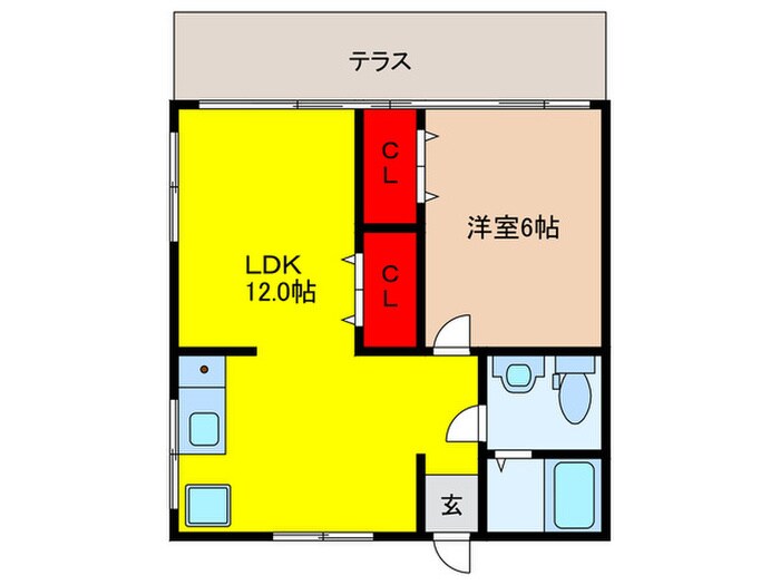 カシェット茨木の物件間取画像