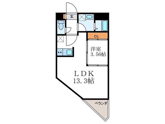 グレースビーコン大宮の物件間取画像