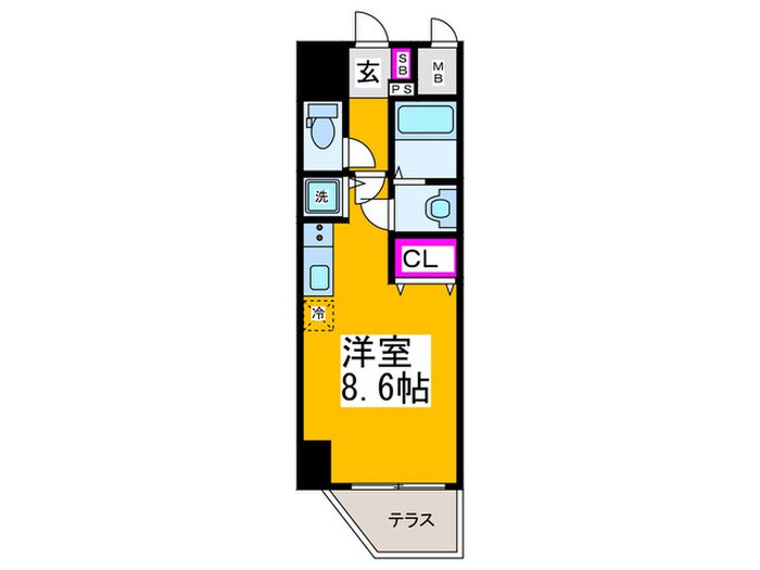 リフレス天王寺国分町の物件間取画像