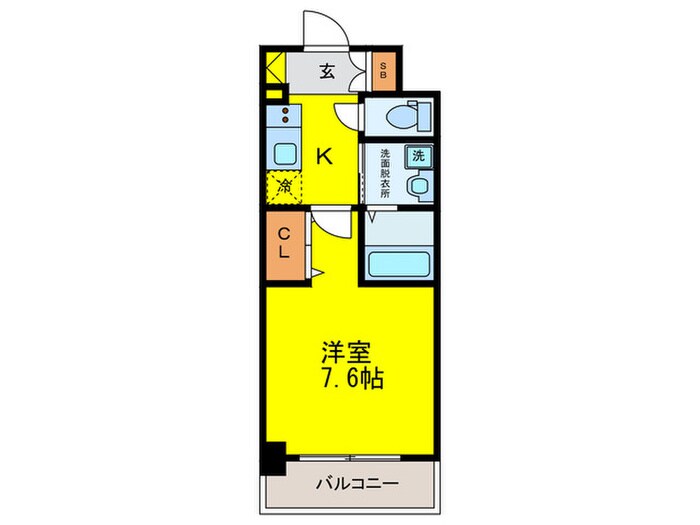 パークナードフィット美章園の物件間取画像