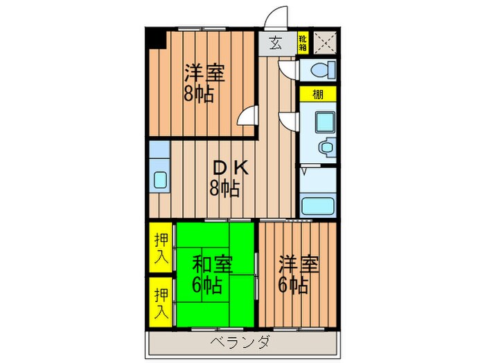 カサノルテの物件間取画像