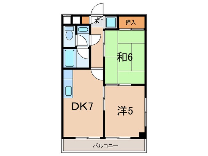 アシューレ加古川の物件間取画像