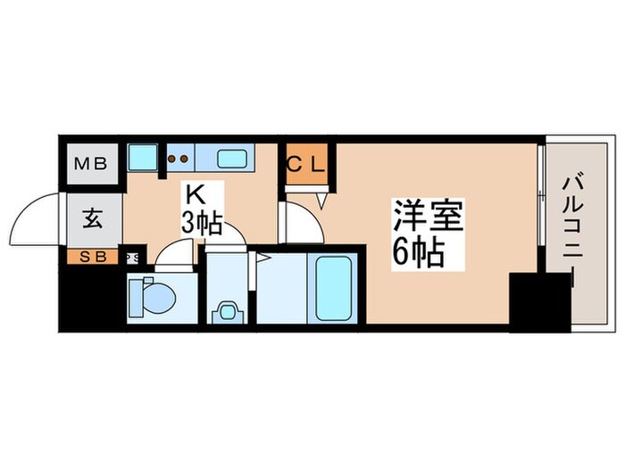 グランパシフィック長橋の物件間取画像