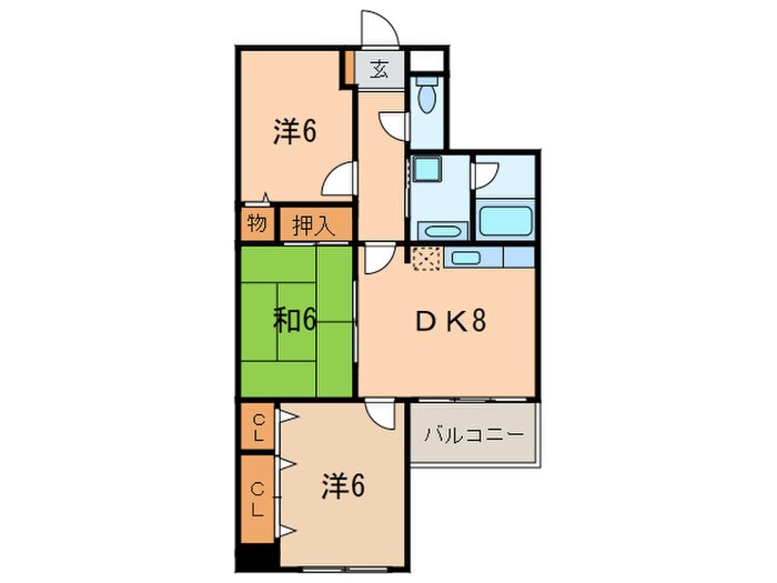 ミストラル芦屋東山の物件間取画像