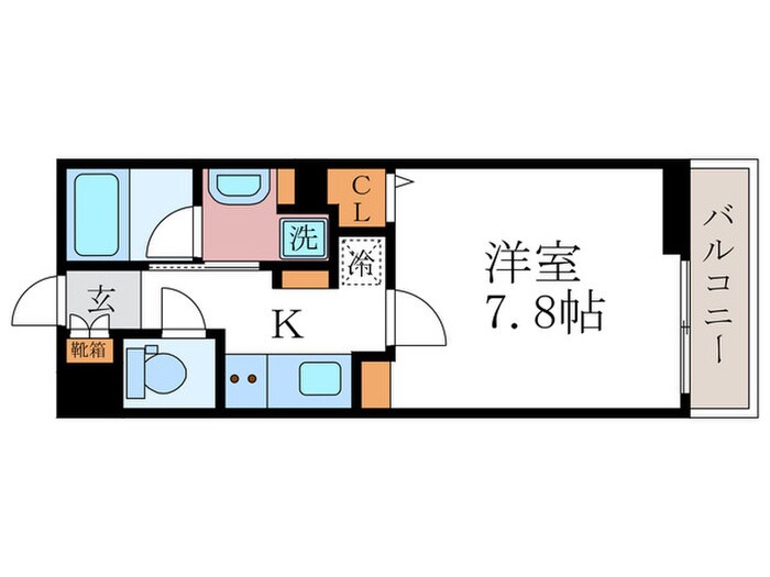 THE　ROSE　RES　一乗寺の物件間取画像