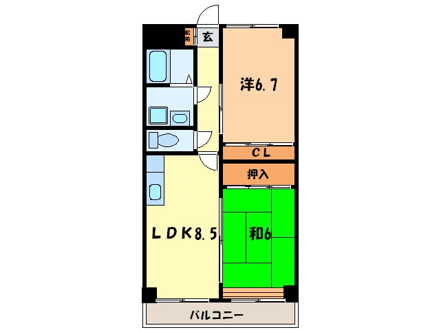 ファミーユ出戸の物件間取画像