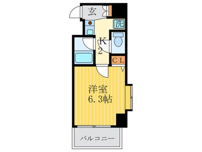 ベラジオ四条堀川(202)の物件間取画像