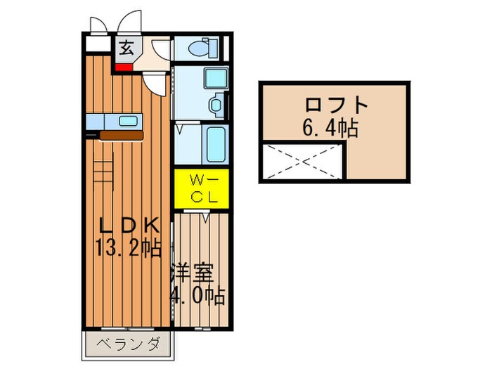 ラフレシール　エイメイの物件間取画像