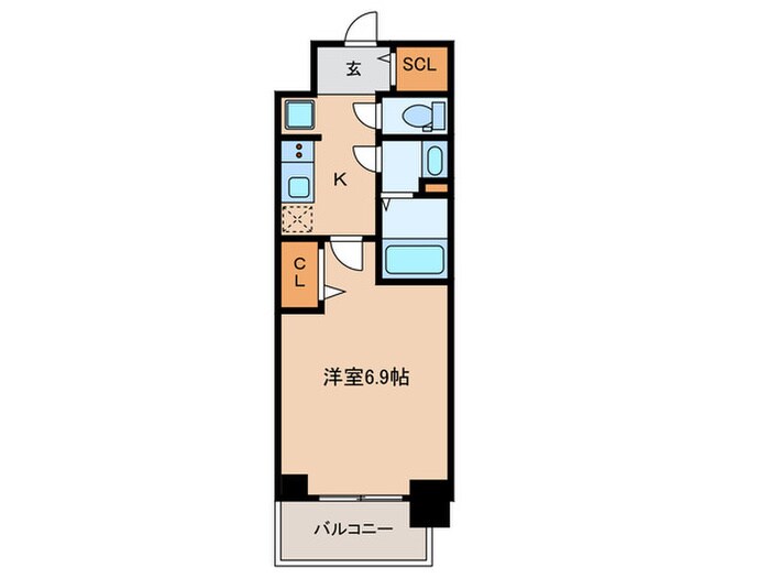 プレミアムコート天王寺EASTの物件間取画像