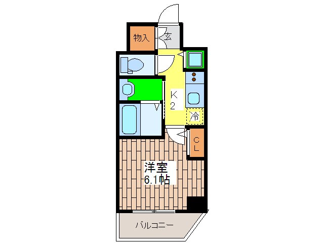 プロシ－ド大阪城南(601)の物件間取画像