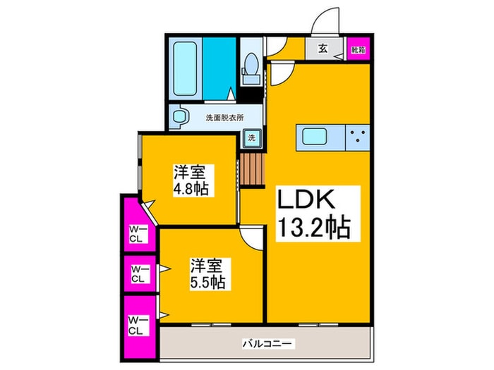 ASTORIA三国ヶ丘の物件間取画像