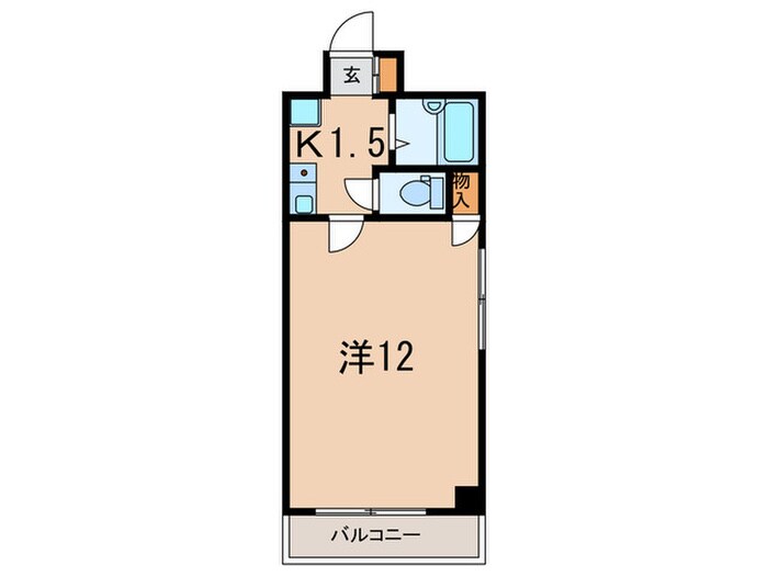 ハイツ天翔の物件間取画像