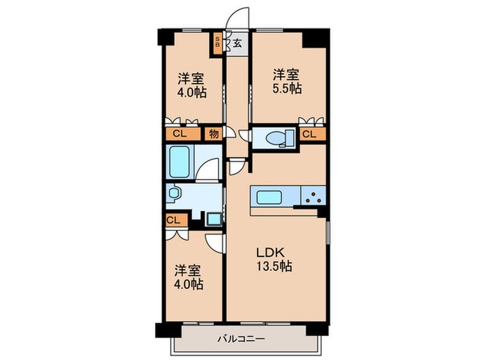 アーバンパーク淡路の物件間取画像