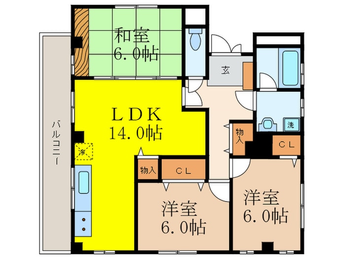 ファミ－ユ西館の物件間取画像