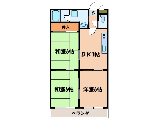 ロイヤルコ－ポの物件間取画像