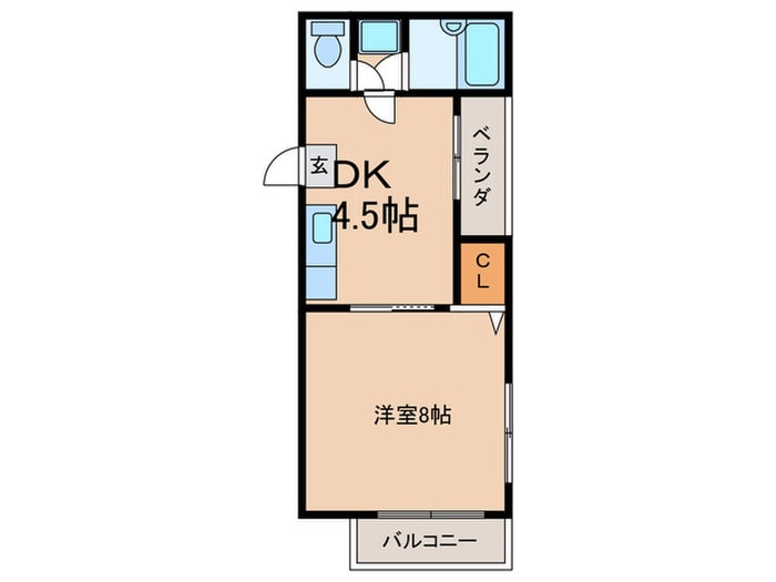 ハイツ仲の物件間取画像