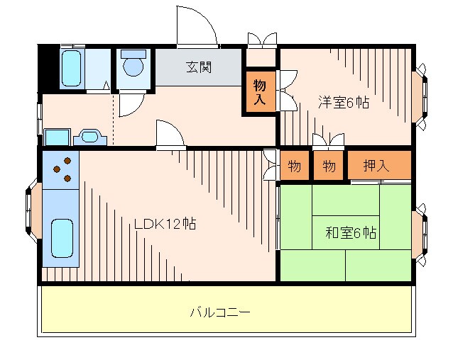 箕面コスモスの物件間取画像
