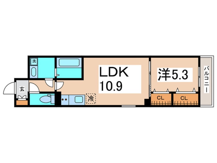 クリエオーレ東石切町の物件間取画像